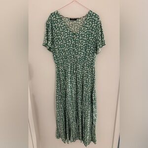 Floral Green Dress